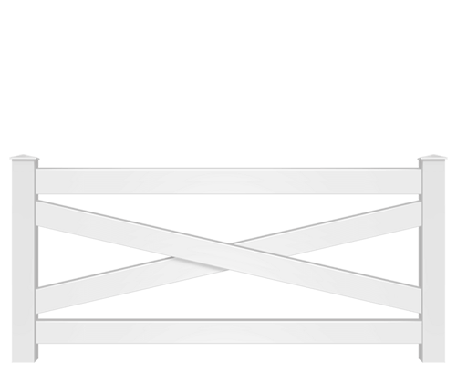 Vinyl Crossbuck fence contractor in Virginia Beach, VA