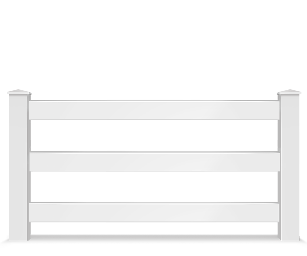 Vinyl split rail farm fence contractor in Virginia Beach, VA