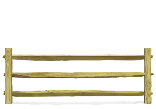 Split Rail wood fence in Virginia Beach, VA