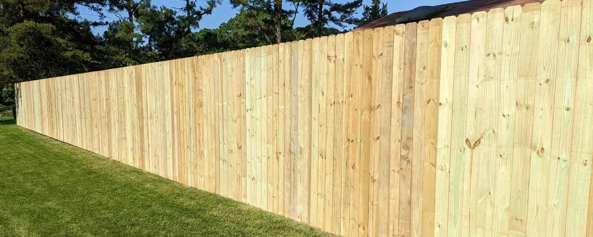 Wood fence installed in Virginia Beach, VA